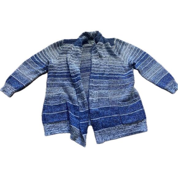 Lucky Brand Sweaters - Lucky Brand Blue Open Front Cozy Cardigan Sweater Women’s Size 1X